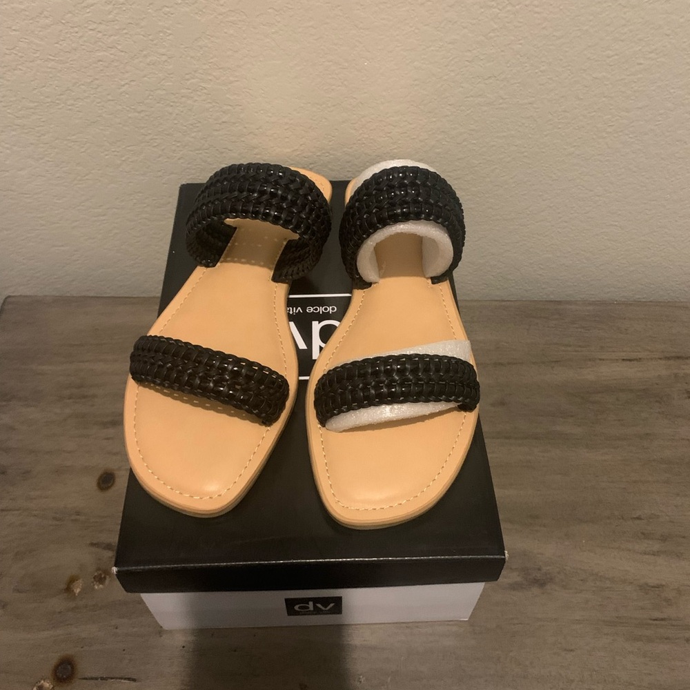 DV by Dolce Vita Black and Tan Sandals